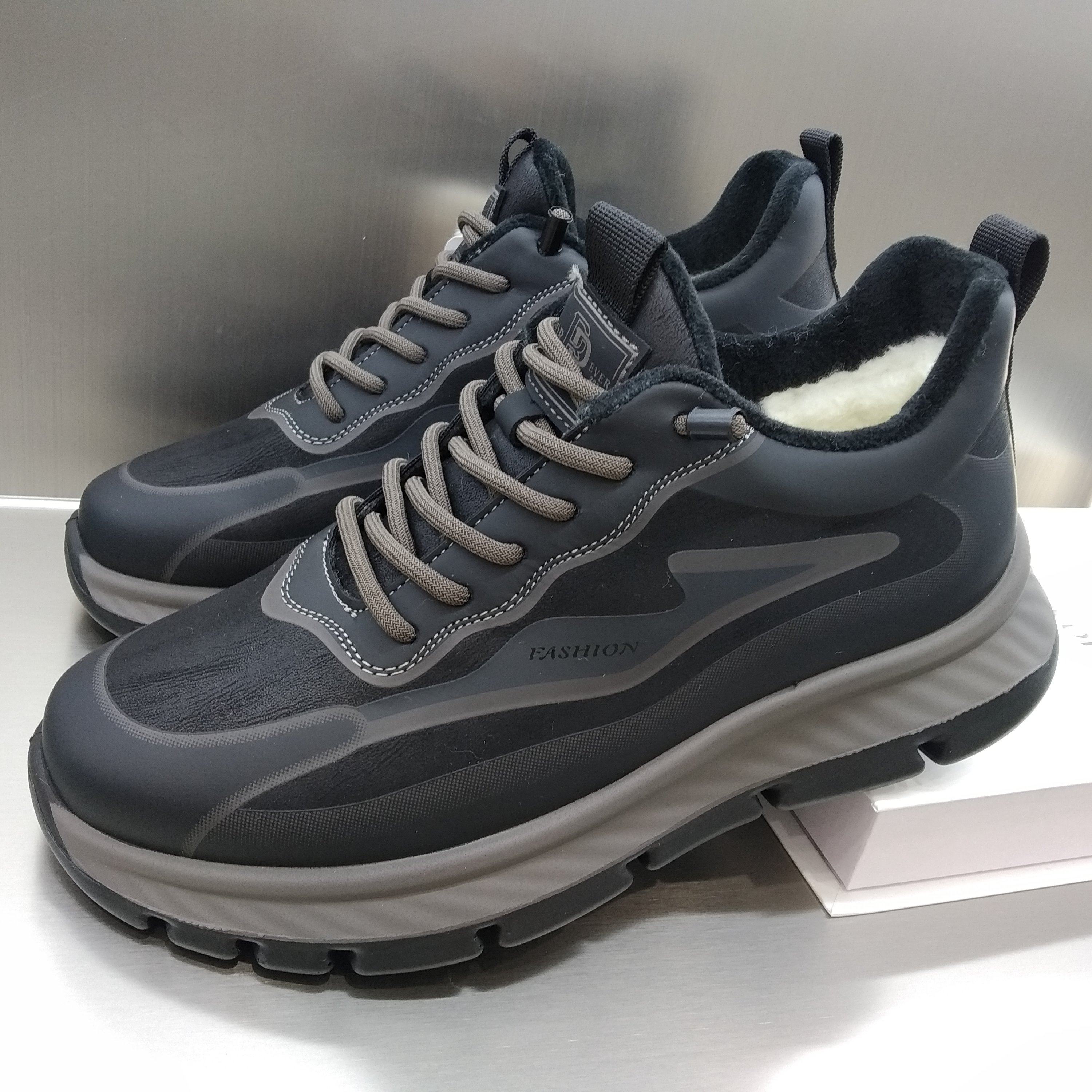 澳伦男鞋2025新款冬季羊毛加厚大棉鞋皮毛一体运动鞋休闲鞋爸爸鞋,流行男鞋,时尚休闲鞋,淘宝优惠券,粉丝福利购,淘宝优惠卷