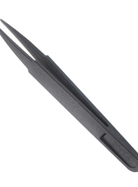 塑料镊子93303 防静电 导电碳纤钳子维修工具 黑色塑夹持工具