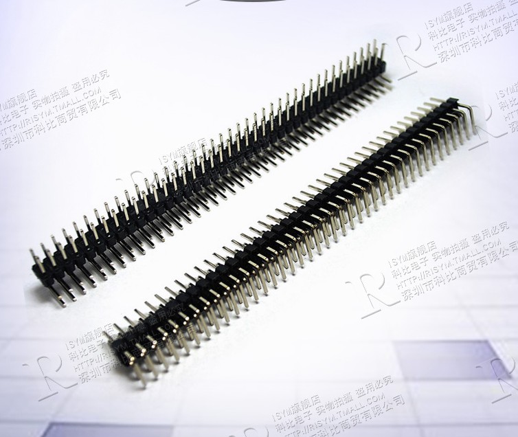 双排90弯脚插针间距2.54mm