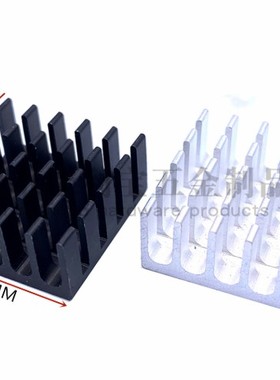 散热片 22*22*10MM 破槽 银色/黑色/金色 优质散热器 路由CPU等用
