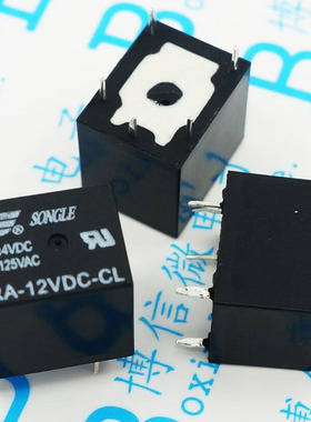 黑色 12V 5脚 SRA-12VDC-CL T74 20A 继电器