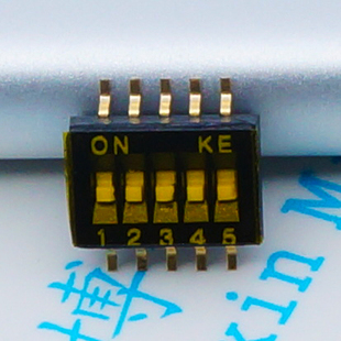 1.27 贴片 5位 原装进口 DSHP05TSGER 台湾KE 1.27mm 5路拨码开关