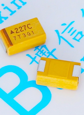 D型 16V220UF 227C 贴片钽电容 AVX  220UF 16V D7343 D型 黄色