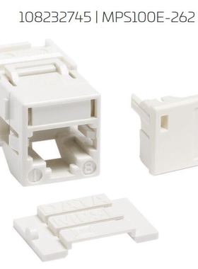 康普COMMSCOPE CAT5e非屏蔽模块MPS100E代UNJ500超五类网络模块FPDS-BS-1P-SW 2P单双四口面板六类模块MGS400