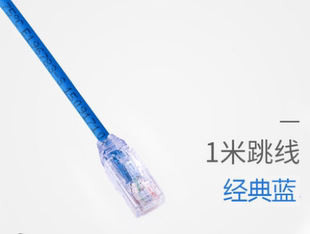 Panduit泛达超六类细跳线UTP28X1MBU 6A非屏蔽万兆网线 CAT6A 10G网络跳线低烟无卤阻燃