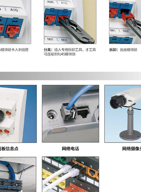 泛达PSL-DCPLSE RJ45跳线锁网线安全锁10个装防拆卸 RJ45端口锁PSL-DCJB