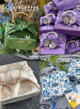 中国风端午中秋节礼盒包装布风吕敷方巾月饼花酥烘焙包袱空礼盒