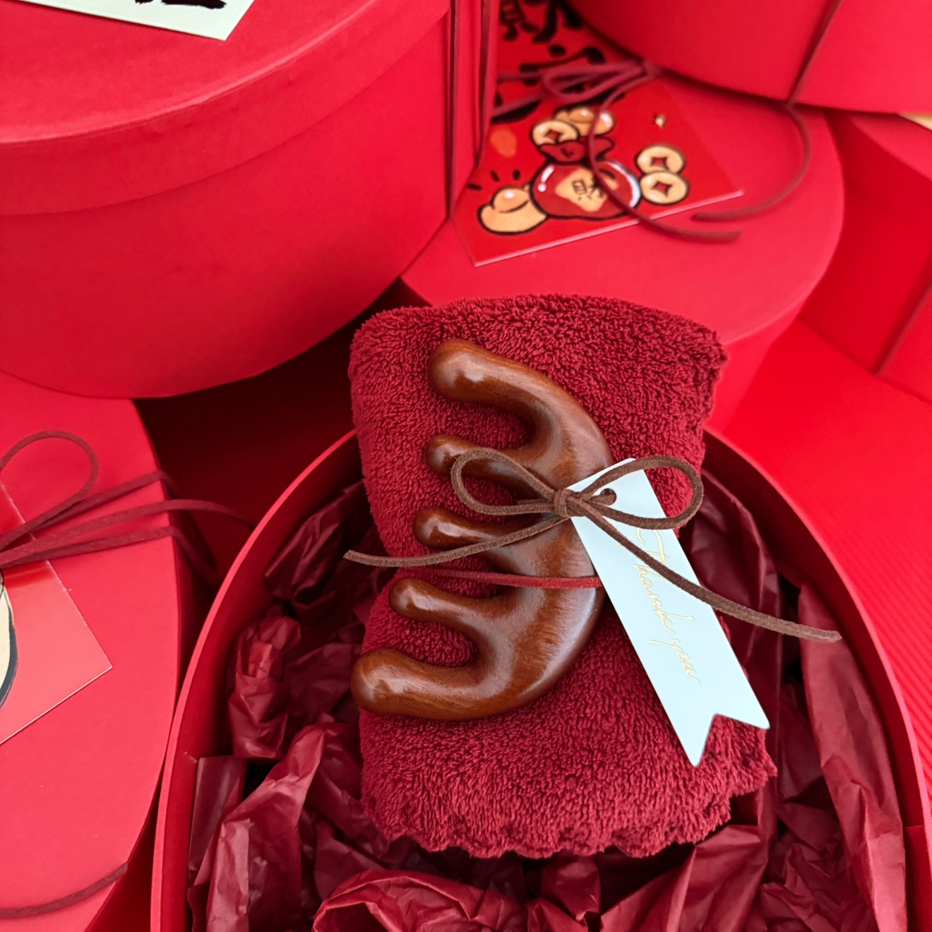 新年结婚简约毛巾美业伴手礼伴娘送闺蜜伴手礼内搭高档实用小礼品