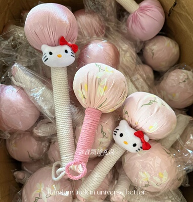 艾草锤可爱卡通猫咪图案家用手持捶背部按摩锤腿部关节敲打棒定制
