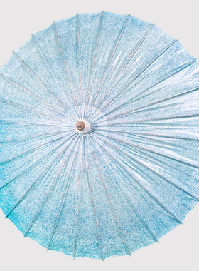 油纸伞防雨防晒实用传统纯手工古典拍照古风女汉服伞复古蓝色纸伞