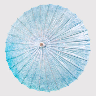 油纸伞防雨防晒实用传统纯手工古典拍照古风女汉服伞复古蓝色纸伞