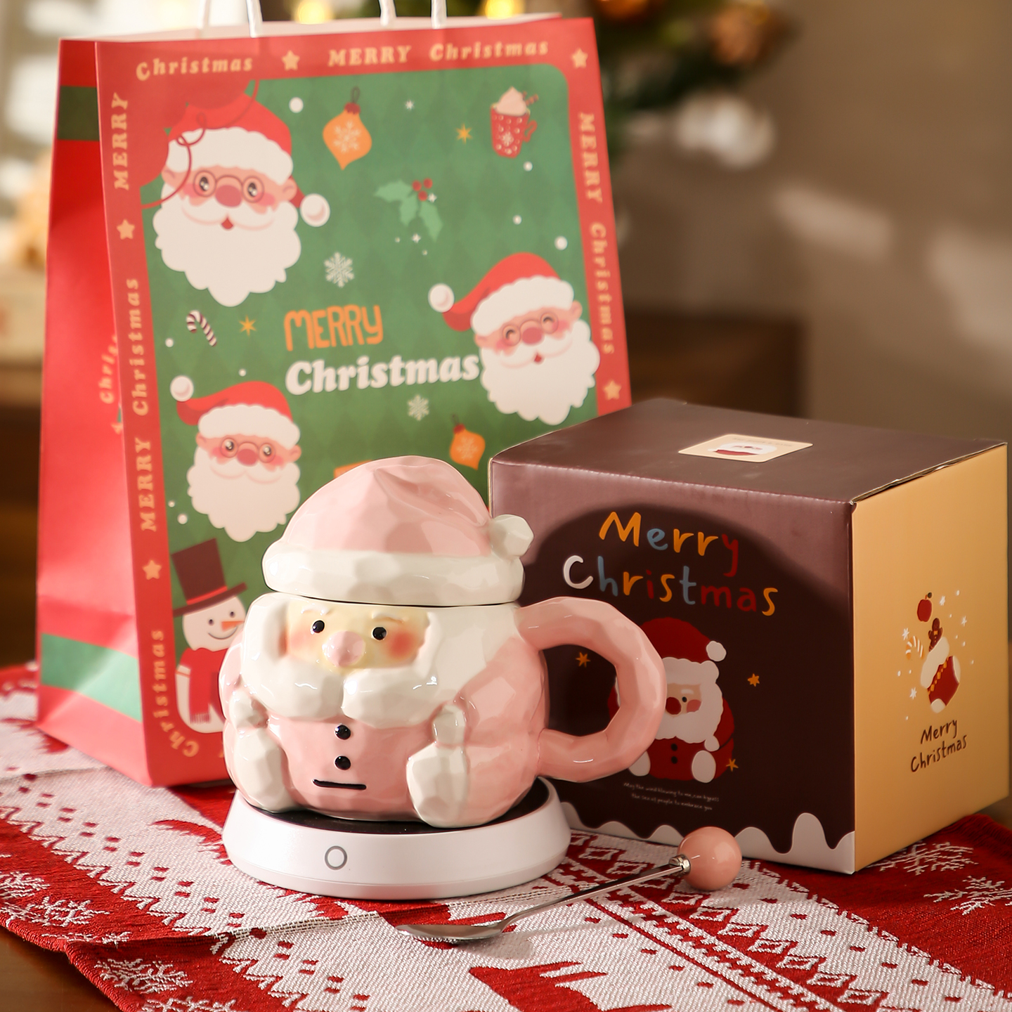 圣诞杯55度恒温暖暖杯女生日礼物