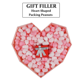 Heart Filler Shaped Packing Biobased Colorful Peanuts Gift