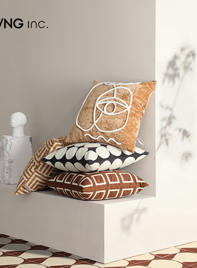 LIVING inc.恶魔之眼 赤贫几何客厅沙发抱枕诧寂民族风摩洛哥靠垫