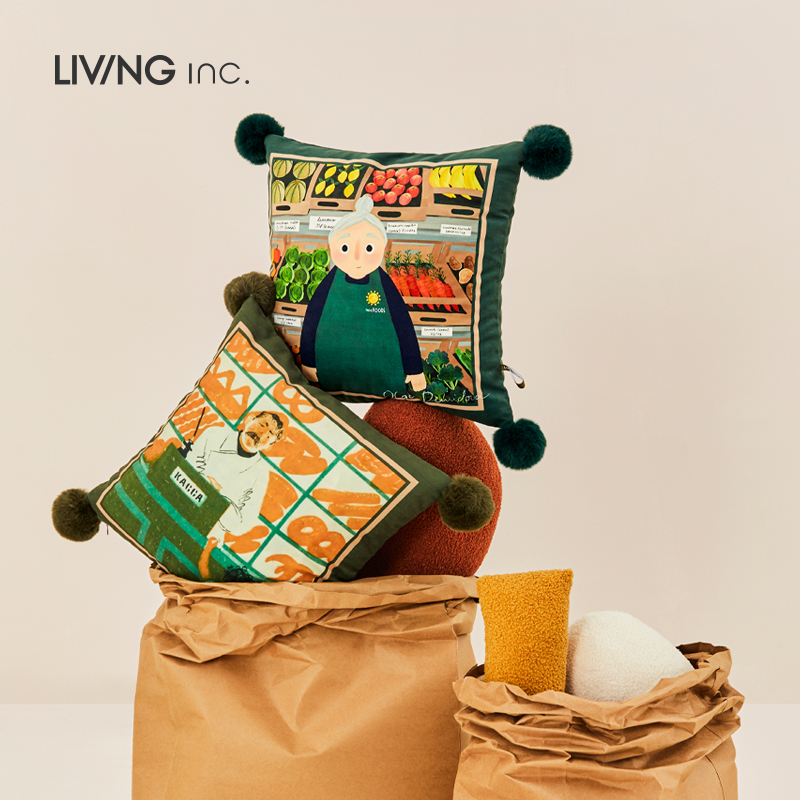 LIVINGinc.艺术抱枕客厅