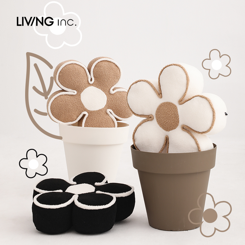 LIVINGinc.抱枕异形花花坐垫