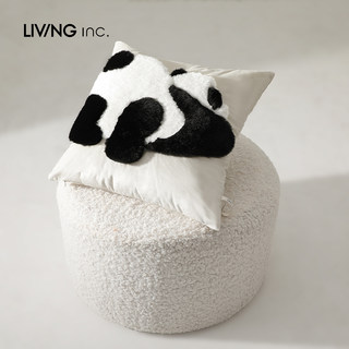 LIVING inc.熊猫 毛绒抱枕可爱卡通靠枕头床头垫沙发客厅宿舍学生