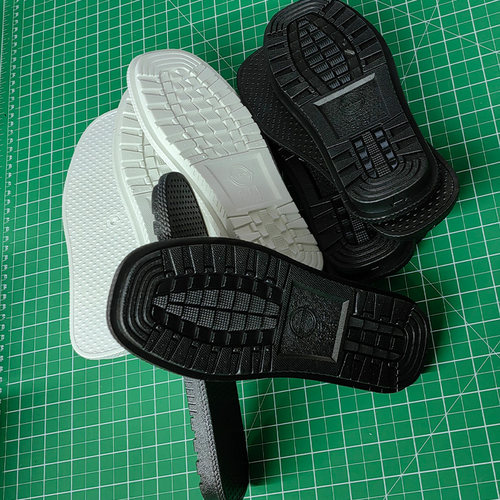 孺子牛方头防滑耐磨通用白色鞋底