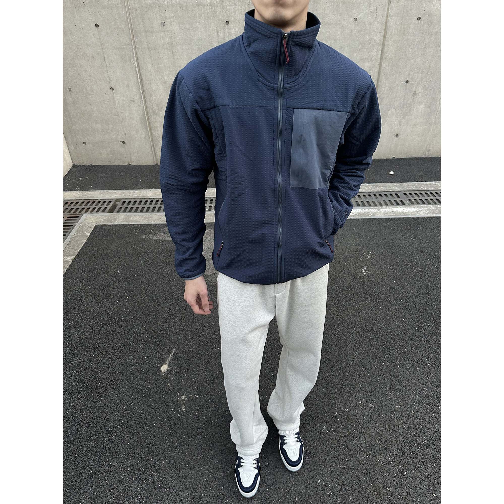 秋冬季巴塔R2techface版软壳户外运动通勤立领抓绒夹克男外套内搭