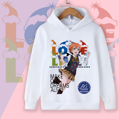 lovelive小鸟加绒动漫周边Aqours连帽卫衣外套衣服