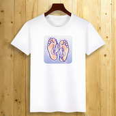 Hao 短袖 Fine Shyt夏季 趣味搞笑猫咪图案创意时尚 T恤男女同款