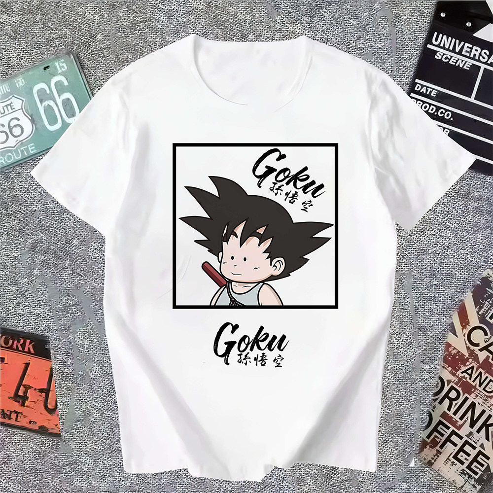 七龙珠T恤孙悟空孙悟饭短袖青少年款男女儿童学生动漫周边衣服