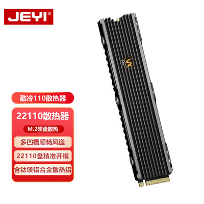 JEYI佳翼酷冷战舰M.2 22110NVME固态硬盘散热片PS5散热器马甲