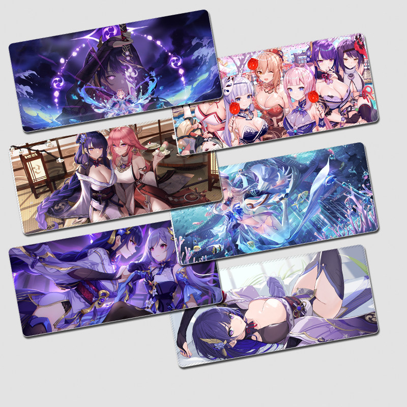 原神原神雷电将军超大锁边鼠标垫