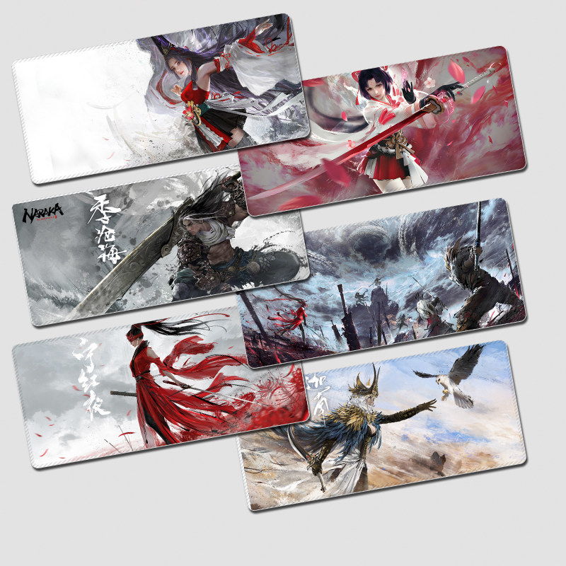 永劫无间NARAKA超大加厚锁边鼠标垫游戏周边键盘电竞桌垫礼物定制