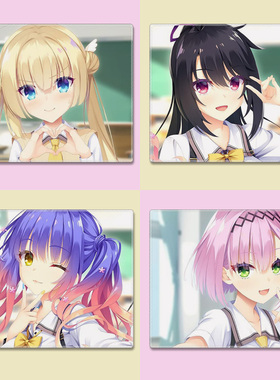 天使纷扰REBOOT柚子小号鼠标垫白雪乃爱小云雀来海动漫周边定制