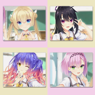 天使纷扰REBOOT柚子小号鼠标垫白雪乃爱小云雀来海动漫周边定制