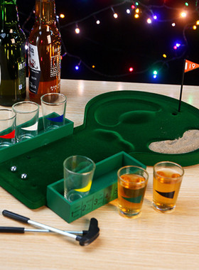 酒吧游戏道具 高尔夫球休闲娱乐游戏喝酒道具玩具助兴聚会 B90521