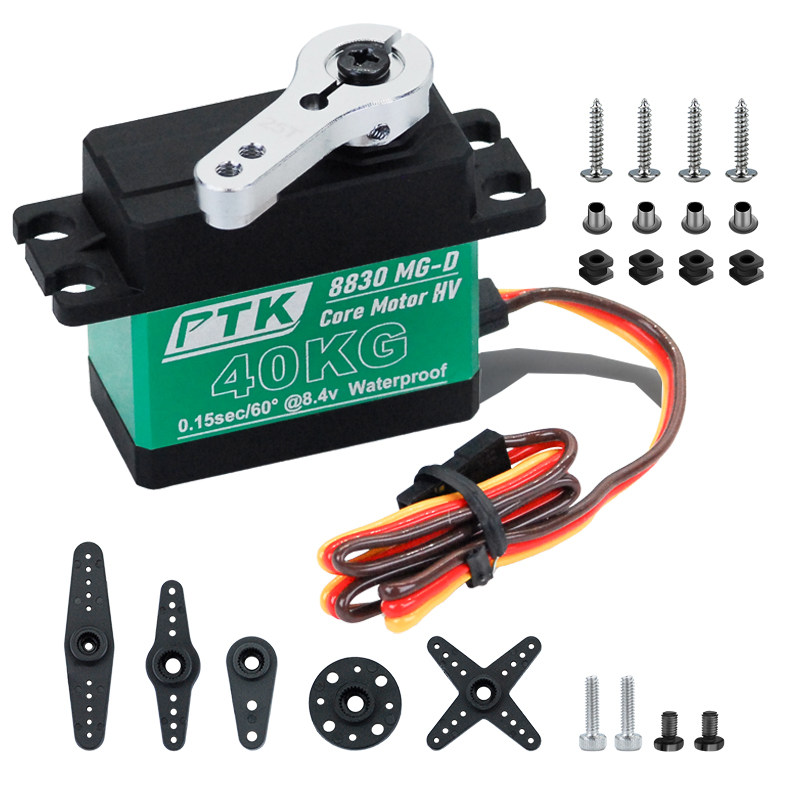 PTK8830 MG-D 30kg金属数码舵机大扭力高压8.4v航模飞机车模通用