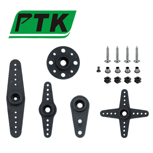 PTK 舵机摇臂塑料配件包 15t  25t  加长加厚拉杆9克17克固定摇臂