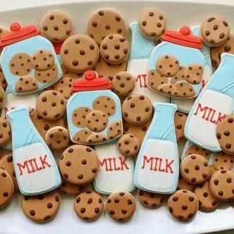 牛奶瓶糖霜饼干定制公司活动可以写字回礼伴手礼学生小朋友礼物