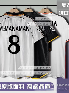 98001314皇M球衣主场客场佩佩C罗卡卡本泽马古蒂短袖复古足球服