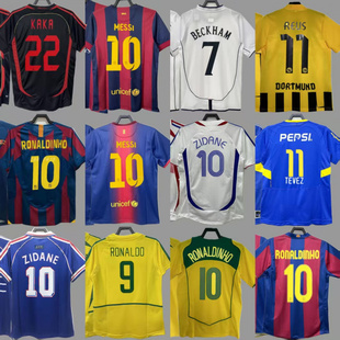 复古球衣足球服阿尔沙文布冯意大利米利托梅西班牙经典法国家队服