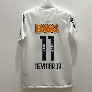 复古12-13桑托斯球衣11号内马尔纪念球迷版NeymarSantos jersey