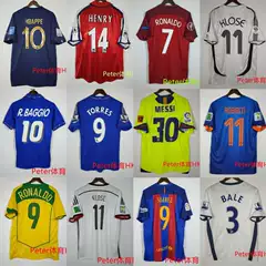 Retro jerseys for Argentina, Brazil, Spain, Netherlands, Inter Milan, Germany, AC Ronaldo, England, Santos, Juventus football jersey