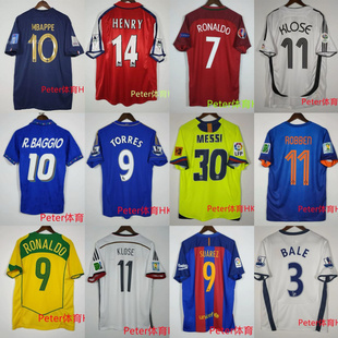 复古球衣阿根廷巴西班牙荷兰国米德国AC罗英格兰桑托斯尤文足球服