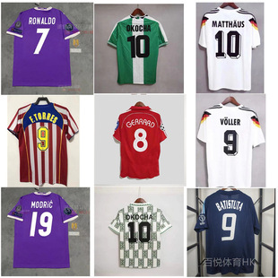 复古球衣足球服经典马竞C罗纳尔多马拉多纳巴蒂斯图塔托雷斯球衣