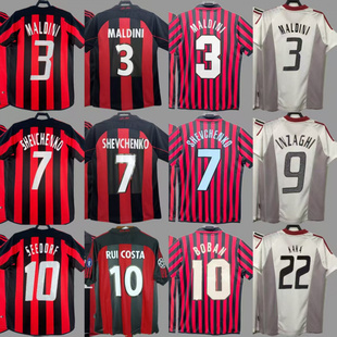 AC复古球衣足球服因扎吉马尔蒂尼舍甫琴科鲁伊科内斯塔卡卡球衣