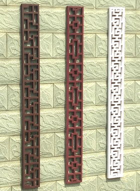 镂空板雕花隔板通花PVC镂空吊顶雕花板墙壁 花边 腰线 边条 花格