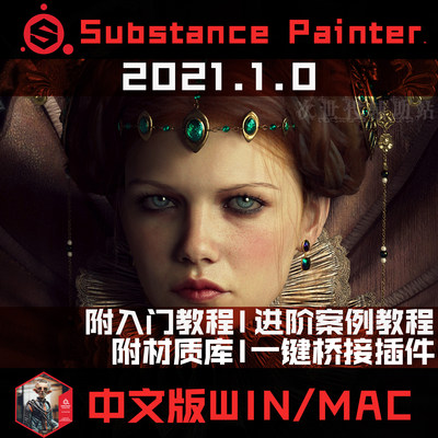 Substance Painter 2021 SP中文版 贴图绘制软件 附材质库/教程