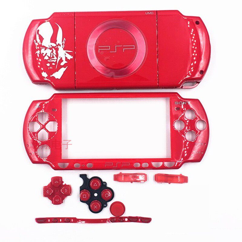 psp2000机壳限定版 怪物猎人机壳螺丝贴纸psp2000机壳 怪物猎人