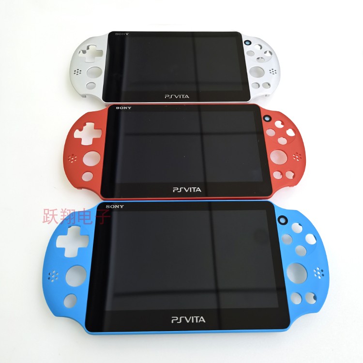 PSV2000液晶总成 PSVITA 2000显示屏带框上盖机壳替换外壳屏 蓝黑