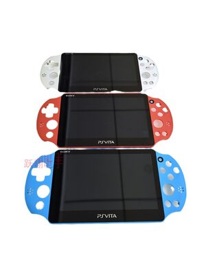 PSV2000液晶总成 PSVITA 2000显示屏带框上盖机壳替换外壳屏 蓝黑