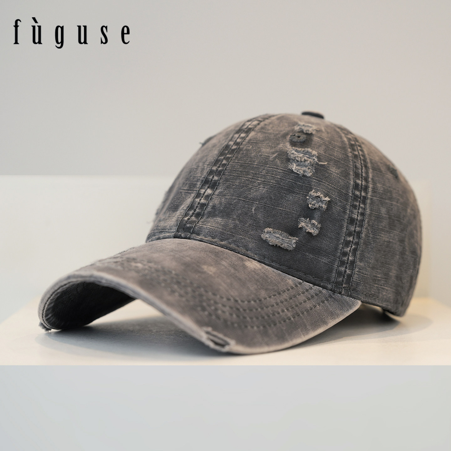 复古涩做旧破洞遮阳棒球帽子男女秋季个性软顶宽檐显脸小鸭舌帽潮,服饰配件/皮带/帽子/围巾,帽子,淘宝优惠券,粉丝福利购,淘宝优惠卷