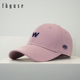 休闲百搭刺绣字母大头围棒球帽子男女韩版 硬顶鸭舌帽潮情侣遮阳帽