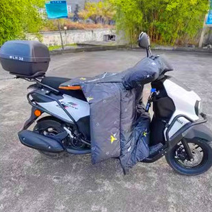 保暖罩加长加宽加厚防雨 豪爵本田雅马哈125踏板摩托车挡风被冬季